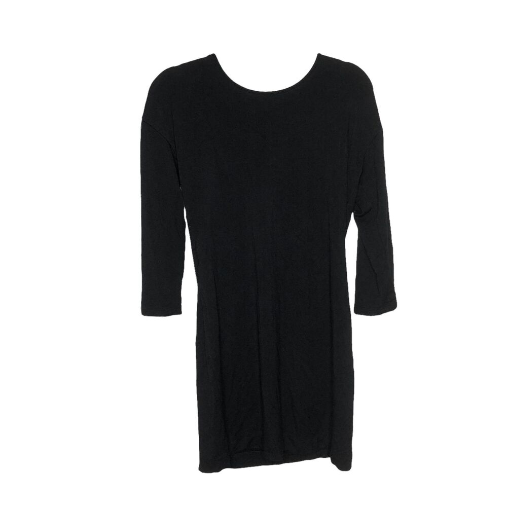Loft Lounge Dress Womens Small Black  Comfy Casual Little Black Dress